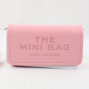 Marc Jacobs The Leather Mini Bag in Ribbon Pink with Webbing Strap